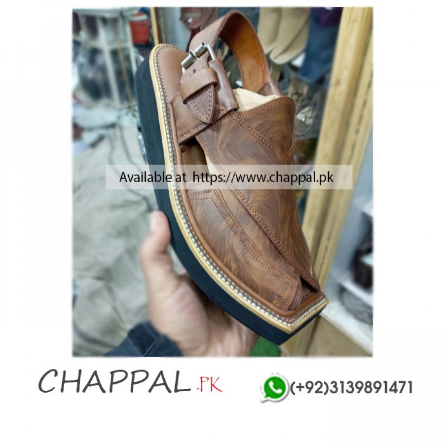 pure leather peshawari chappal